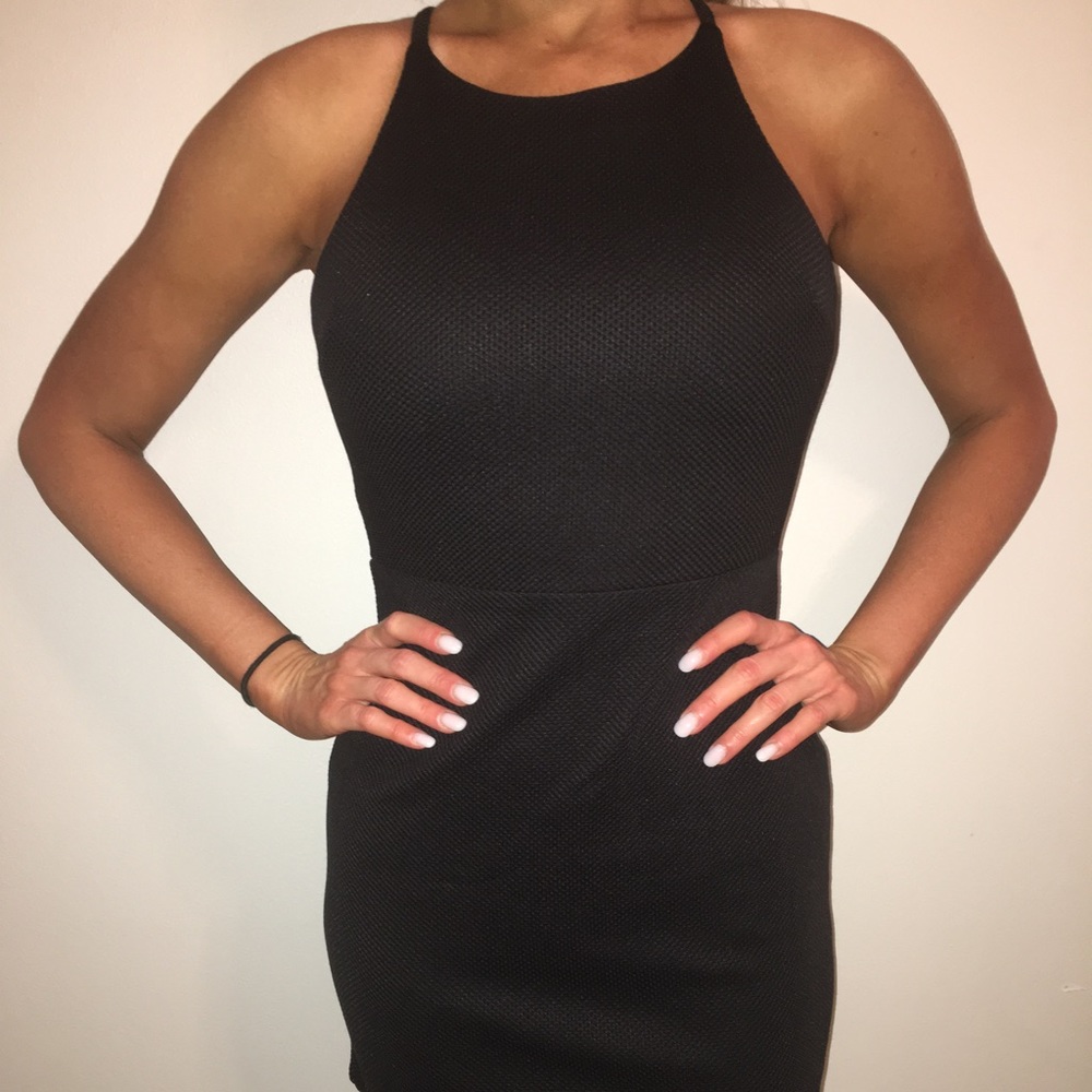 Black mini dress size small